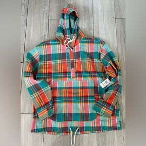 CLUB ROOM Men’s Hooded Long Sleeve Shirt Size XL NWT